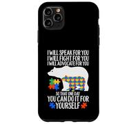 Carcasa para iPhone 11 Pro MAX Autismo Mama Bear I Will Speak Fight Advocate For You