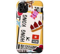 Carcasa para iPhone 11 Pro MAX Aventura de Pase de embarque de Viaje a Hong Kong