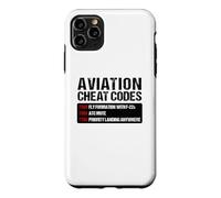Carcasa para iPhone 11 Pro MAX Aviation Cheat Codes Divertido Piloto Avion Transpondedor