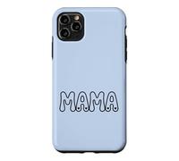 Carcasa para iPhone 11 Pro MAX Azul - Mama Retro Bubble Letters Groovy Heart