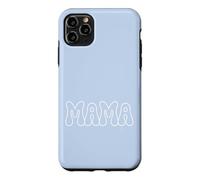 Carcasa para iPhone 11 Pro MAX Azul - Mama Retro Bubble Letters Groovy Heart