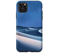 Carcasa para iPhone 11 Pro MAX Azul Noche Desierto Suave Duna Cielo Estrellado Paisaje Diseño