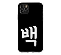 Carcasa para iPhone 11 Pro MAX Baek Número Cien Hangul Coreano Número 100 Corea del Sur