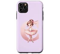 Carcasa para iPhone 11 Pro MAX Bailarina Girl Dancing Name First Letter C Girly Tutu Ballet
