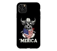 Carcasa para iPhone 11 Pro MAX Bandana Barral Racer con la Bandera Estadounidense de Rodeo Cowboy Country