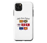 Carcasa para iPhone 11 Pro MAX Bandera de los reinos anglosajones de Inglaterra con Letras Negras