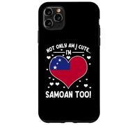 Carcasa para iPhone 11 Pro MAX Bandera de Samoa Not Only Am I Cute Im Samoan Too