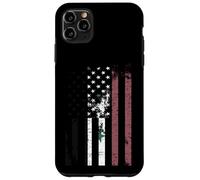 Carcasa para iPhone 11 Pro MAX Bandera de Siria angustiada sobre Bandera Americana