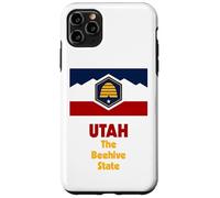 Carcasa para iPhone 11 Pro MAX Bandera del Estado de Utah Pride Beehive State Flag Salt Lake City Souvenir
