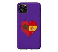 Carcasa para iPhone 11 Pro MAX Bandera España Marruecos Aficionados Marroquíes Españoles