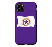 Carcasa para iPhone 11 Pro MAX Bandera Ondulada de la Tribu Wampanoag Squanto India nativa Americana