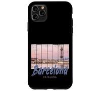 Carcasa para iPhone 11 Pro MAX Barcelona Cataluña Skyline España Vintage Souvenir