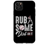 Carcasa para iPhone 11 Pro MAX Baseball Rub Some Dirt On It Frases de Humor Divertido Citas