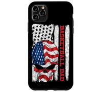 Carcasa para iPhone 11 Pro MAX Basketball Dad American Flag Skull Patriotic 4th of July