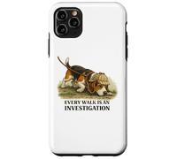 Carcasa para iPhone 11 Pro MAX Beagle: Cada Paseo es una investigación, Divertido Amante de los Perros