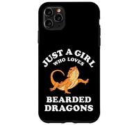 Carcasa para iPhone 11 Pro MAX Bearded Dragon Pet Lizard Reptile Animal Gift Black