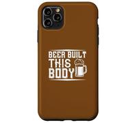 Carcasa para iPhone 11 Pro MAX Beer Built This Body Funny Humor Cita Beber