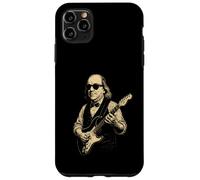 Carcasa para iPhone 11 Pro MAX Ben Franklin Tocando la Guitarra Divertido 4 de Julio Retro Vintage