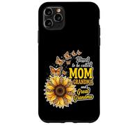 Carcasa para iPhone 11 Pro MAX Bendecidos de ser llamados Mamá y Abuela Sunflower Día de la Madre