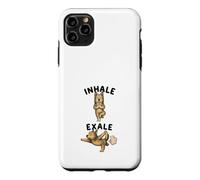 Carcasa para iPhone 11 Pro MAX Berger Picard practicando Yoga inhalar - exale DIGOR Divertido