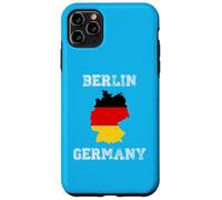 Carcasa para iPhone 11 Pro MAX Berlín Alemania Vintage Alemania Bandera Mapa Diseño