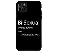 Carcasa para iPhone 11 Pro MAX Bi-Sexual Definition Joke Funny LGBTQ Gay Pride Community Bi