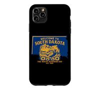 Carcasa para iPhone 11 Pro MAX Bienvenido a Dakota del Sur Arte Vintage de Aventura