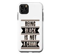 Carcasa para iPhone 11 Pro MAX Black History Gift Ser Black is Not a Crime End Racism