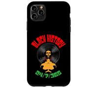 Carcasa para iPhone 11 Pro MAX Black History Month 24/7/365 Disco de Vinilo LP Afro Music DJ
