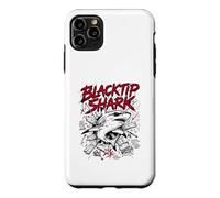 Carcasa para iPhone 11 Pro MAX Blacktip Shark Hello Sharky Atacando Océano