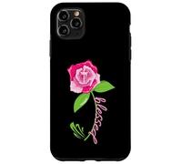 Carcasa para iPhone 11 Pro MAX Blessed Cross Bible Christian Religious Rose Regalo de Moda