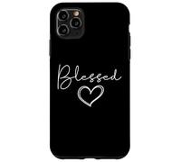 Carcasa para iPhone 11 Pro MAX Blessed T-Shirt for Women Cute Heart Graphic