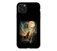 Carcasa para iPhone 11 Pro MAX Bloodhound Aullando en la Luna - Papá Perro Amante de los sabuesos