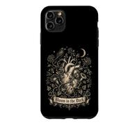 Carcasa para iPhone 11 Pro MAX Bloom in The Dark Gothic Anatómico Corazón Raven Goth Girl
