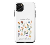 Carcasa para iPhone 11 Pro MAX Bloom Where You Are Planted Gardening Floral Motivational