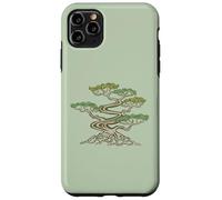 Carcasa para iPhone 11 Pro MAX Bonsai - Árbol de meditación japonés para jardín Zen japonés, Verde y marrón