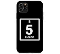 Carcasa para iPhone 11 Pro MAX Boro B, Elementos de Tabla periódica, Ciencia del Quinto cumpleaños