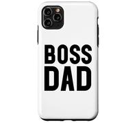 Carcasa para iPhone 11 Pro MAX Boss Dad Men Dad Boss Hombre Papa Bossy Daddy Boss Father