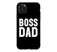 Carcasa para iPhone 11 Pro MAX Boss Dad Mens Dad Boss Hombre Papa Bossy Daddy Boss Father