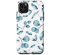 Carcasa para iPhone 11 Pro MAX Botanical Blue Flower Motif For Women Cute Aesthetic Winter