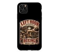 Carcasa para iPhone 11 Pro MAX Boxeador de Boxeo con Gancho Izquierdo Estilo de Vida de la Vieja Escuela