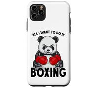 Carcasa para iPhone 11 Pro MAX Boxeador de Oso Lindo Boxeador con Texto en inglés All I Want To Do