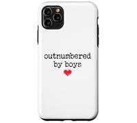 Carcasa para iPhone 11 Pro MAX Boy Mom Outnumbered by Boys Mama,I Love My Sons,Mom of Boys