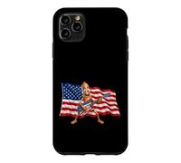 Carcasa para iPhone 11 Pro MAX Brainrot 4th July US Flag America Tung Sahur Electric Guitar