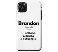 Carcasa para iPhone 11 Pro MAX Brandon Definición Guapo Humilde Honorable Disfraz Brandon
