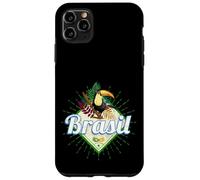 Carcasa para iPhone 11 Pro MAX Brasil tucán Retro Samba Carnaval Recuerdo Vintage
