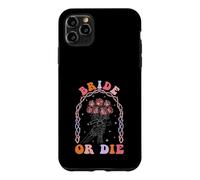 Carcasa para iPhone 11 Pro MAX Bride Or Die Retro Halloween Despedida de Soltera a Juego