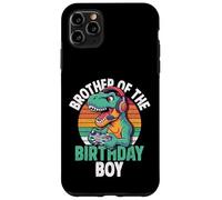 Carcasa para iPhone 11 Pro MAX Brother of The Birthday Boy Gaming T-Rex Cumpleaños a Juego