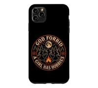 Carcasa para iPhone 11 Pro MAX Brujas Dios Prohíba Una Chica Tiene Pasatiempos Luna Campfire