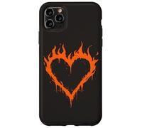 Carcasa para iPhone 11 Pro MAX Burning Heart Y2K Grunge